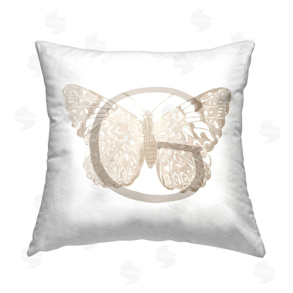 stupell industries Stupell Studio | Butterfly Name Letter G Printed Throw Pillow
