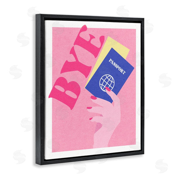 Stupell Industries Stupell Studio | Bye Holding Travel Passport