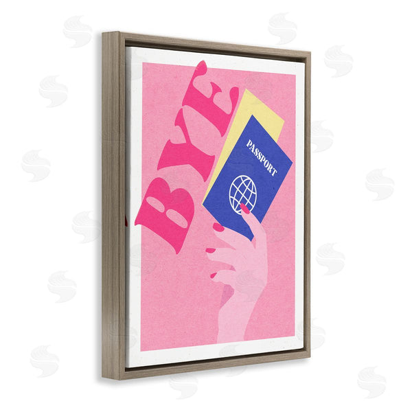 Stupell Industries Stupell Studio | Bye Holding Travel Passport