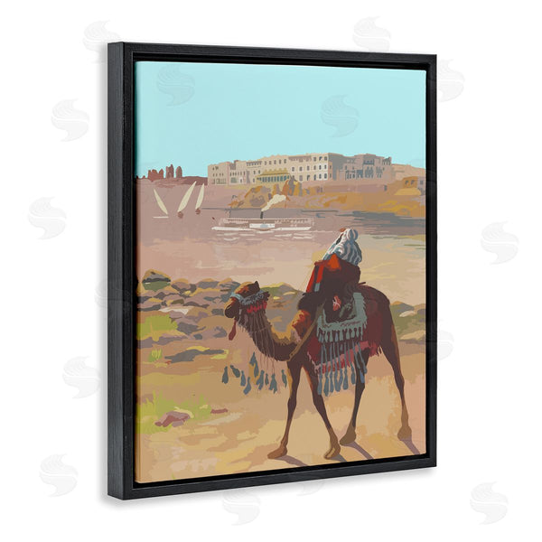 Stupell Industries Stupell Studio | Camel In Desert Town