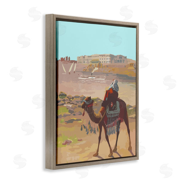 Stupell Industries Stupell Studio | Camel In Desert Town