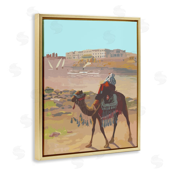 Stupell Industries Stupell Studio | Camel In Desert Town