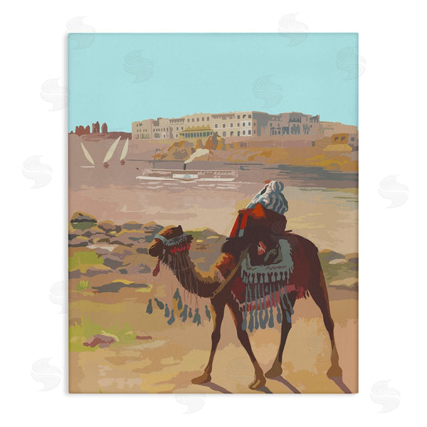 stupell industries Stupell Studio | Camel in Desert Town