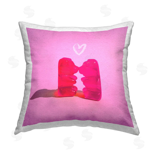 Stupell Industries Stupell Studio | Candy Bears Romance Printed Throw Pillow