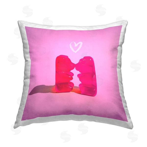 stupell industries Stupell Studio | Candy Bears Romance Printed Throw Pillow
