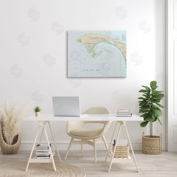 Stupell Industries Stupell Studio | Cape Cod Massachusetts Cartography Traditional Nautical Map Wall Art