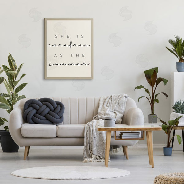 Stupell Industries Stupell Studio | Carefree Summer Phrase Wall Art