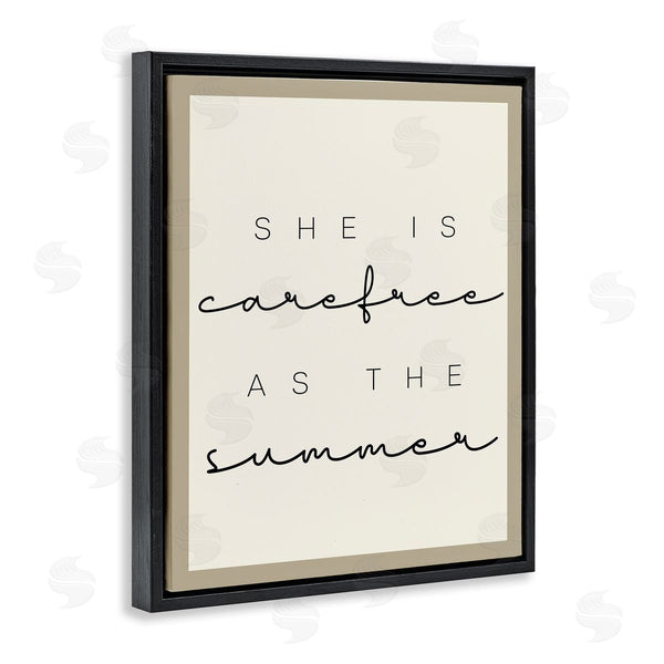Stupell Industries Stupell Studio | Carefree Summer Phrase Wall Art