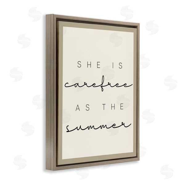 Stupell Industries Stupell Studio | Carefree Summer Phrase Wall Art
