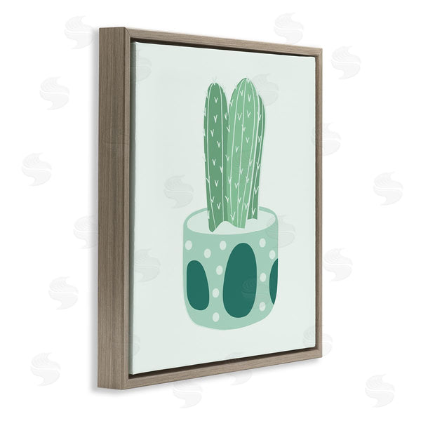 Stupell Industries Stupell Studio | Casual Green Patterned Cactus Wall Art