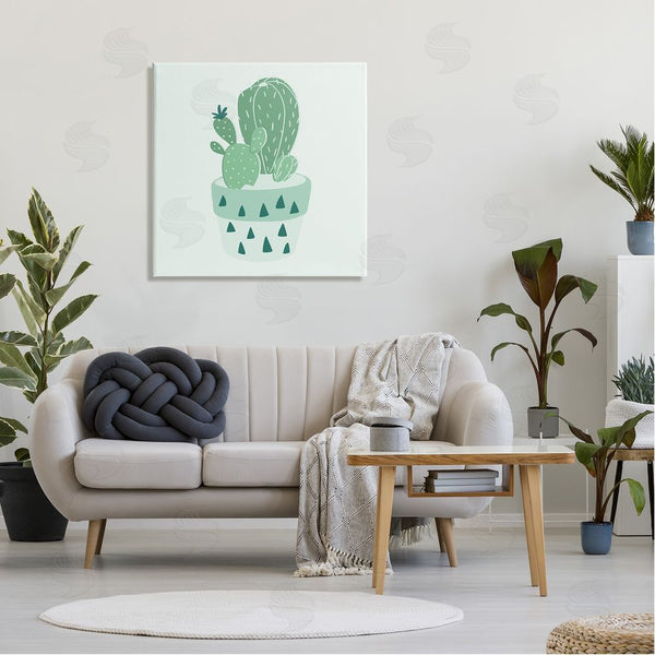 Stupell Industries Stupell Studio | Casual Green Potted Cactus Wall Art