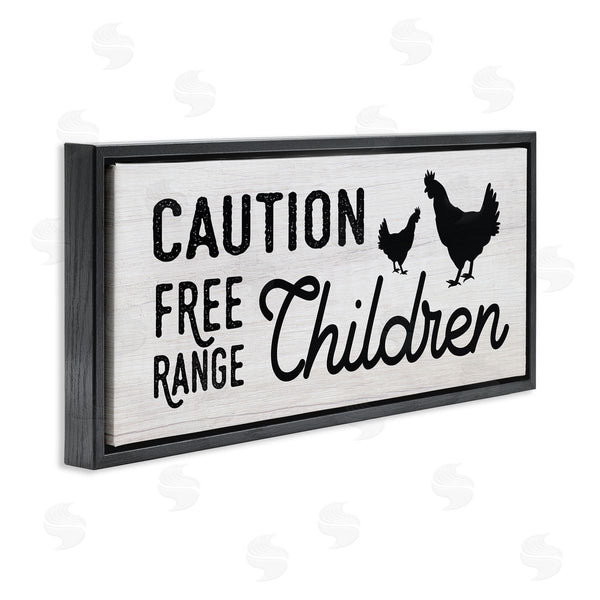 Stupell Industries Stupell Studio | Caution Free Range Children Wall Art