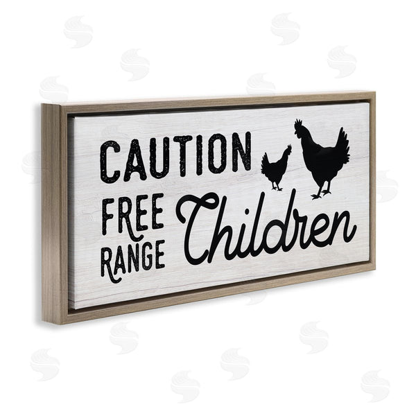 Stupell Industries Stupell Studio | Caution Free Range Children Wall Art