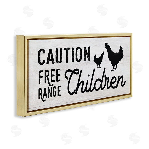 Stupell Industries Stupell Studio | Caution Free Range Children Wall Art