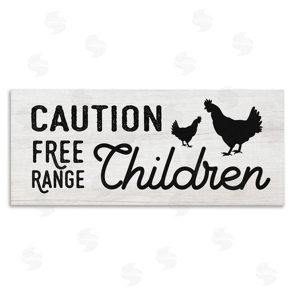 stupell industries Stupell Studio | Caution Free Range Children Wall Art