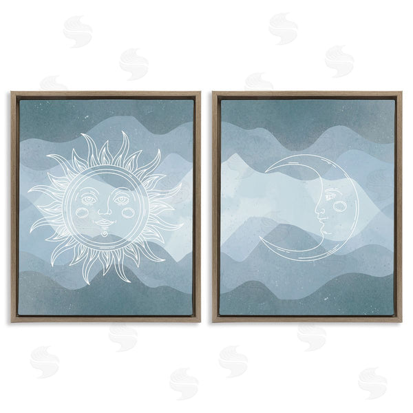 Stupell Industries Stupell Studio | Celestial Sun & Moon Wall Art
