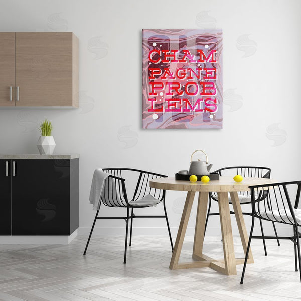 Stupell Industries Stupell Studio | Champagne Problems Bold Phrase Wall Art