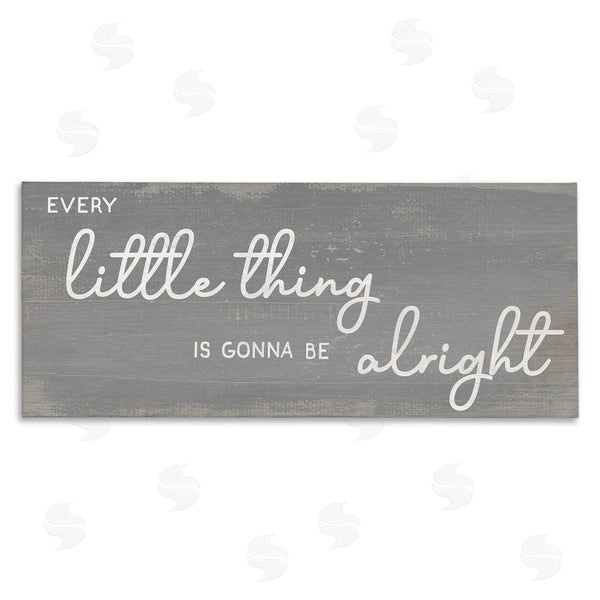 stupell industries Stupell Studio | Charming Every Little Thing Phrase Distressed Grey Wall Art