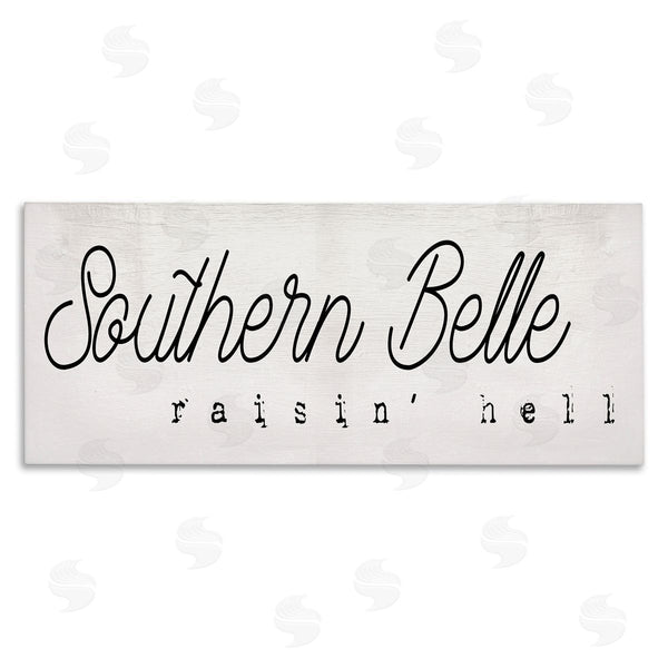 stupell industries Stupell Studio | Charming Southern Belle Raisin' Hell Country Phrase Wall Art