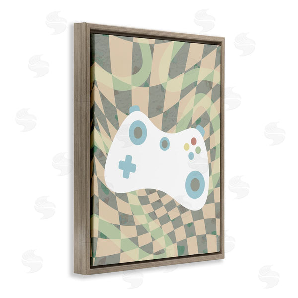 Stupell Industries Stupell Studio | Checkered Game Controller Wall Art