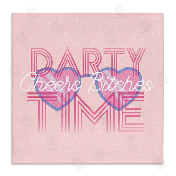 stupell industries Stupell Studio | Cheers Party Time Pink Phrase Wall Art