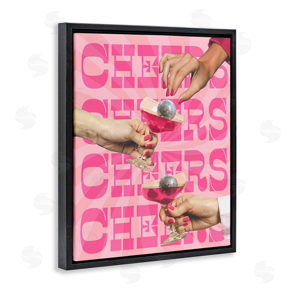 Stupell Industries Stupell Studio | Cheers Pink Margaritas Wall Art