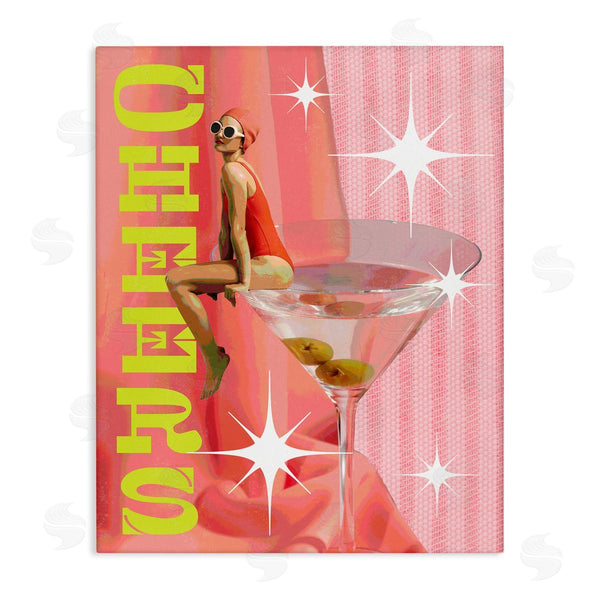 stupell industries Stupell Studio | Cheers Retro Drink & Swimmer
