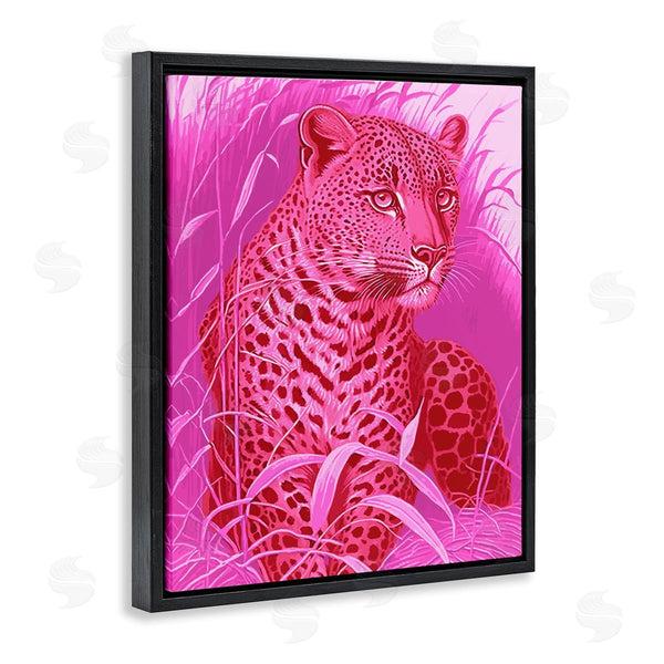 Stupell Industries Stupell Studio | Cheetah Among Pink Leaves Wall Art