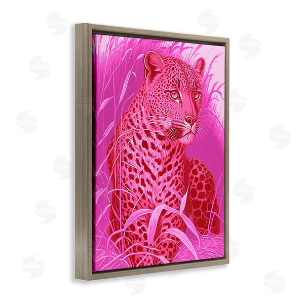 Stupell Industries Stupell Studio | Cheetah Among Pink Leaves Wall Art