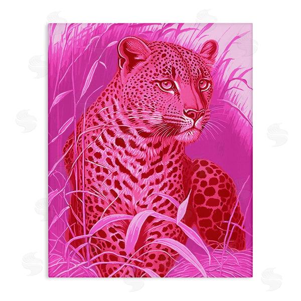 stupell industries Stupell Studio | Cheetah Among Pink Leaves Wall Art