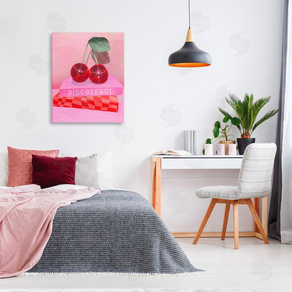 Stupell Industries Stupell Studio | Cherries On Book Stack Wall Art