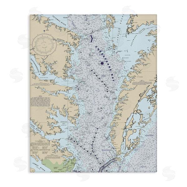 stupell industries Stupell Studio | Chesapeake Bay Water Flow Map Coastal Cartography Wall Art