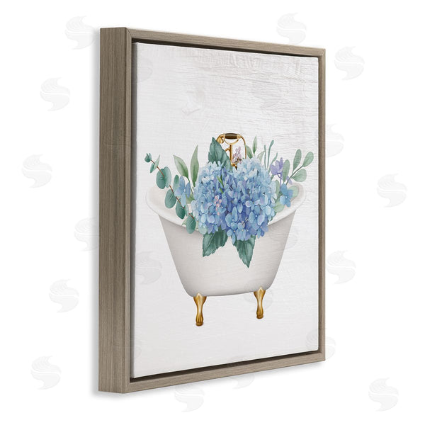 Stupell Industries Stupell Studio | Chic Bathtub With Hydrangea Blossoms