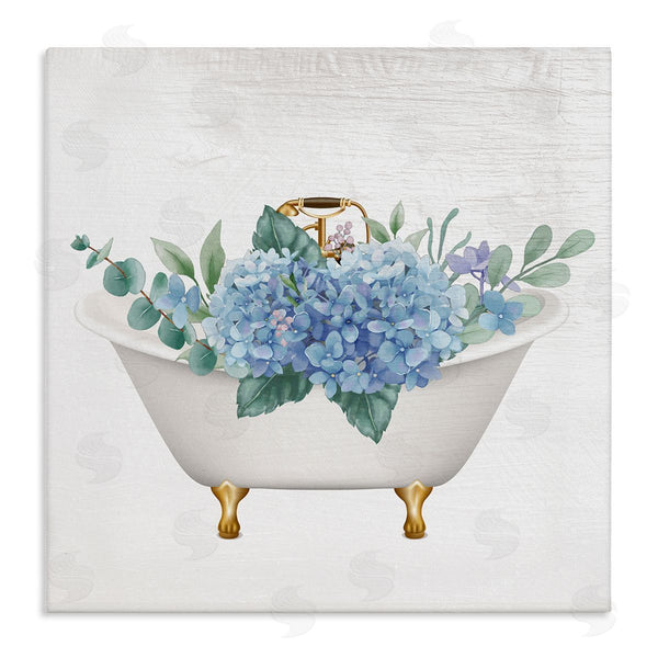 stupell industries Stupell Studio | Chic Bathtub with Hydrangea Blossoms