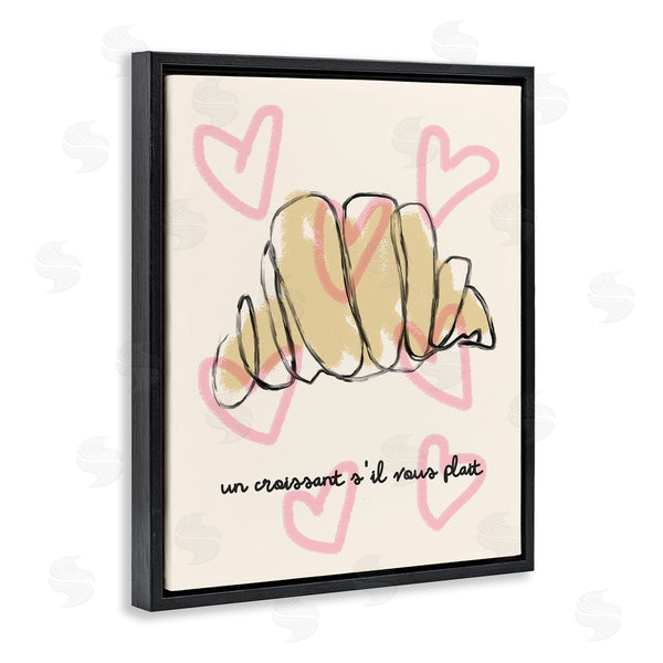 Stupell Industries Stupell Studio | Chic Croissant With Hearts