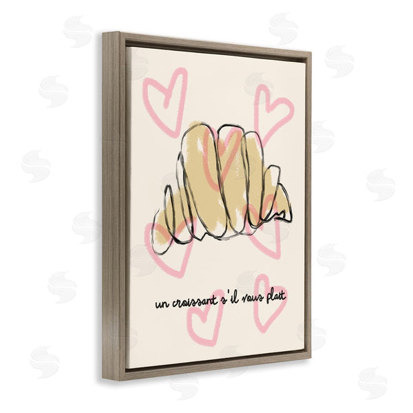 Stupell Industries Stupell Studio | Chic Croissant With Hearts