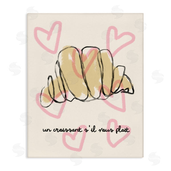 stupell industries Stupell Studio | Chic Croissant with Hearts