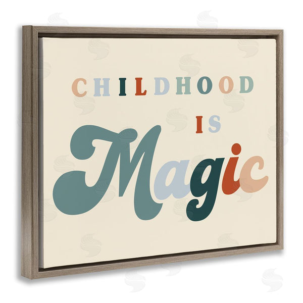 Stupell Industries Stupell Studio | Childhood Is Magic Phrase Wall Art