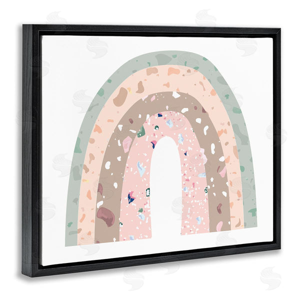 Stupell Industries Stupell Studio | Children's Abstract Neapolitan Patterned Rainbow Arches Wall Art