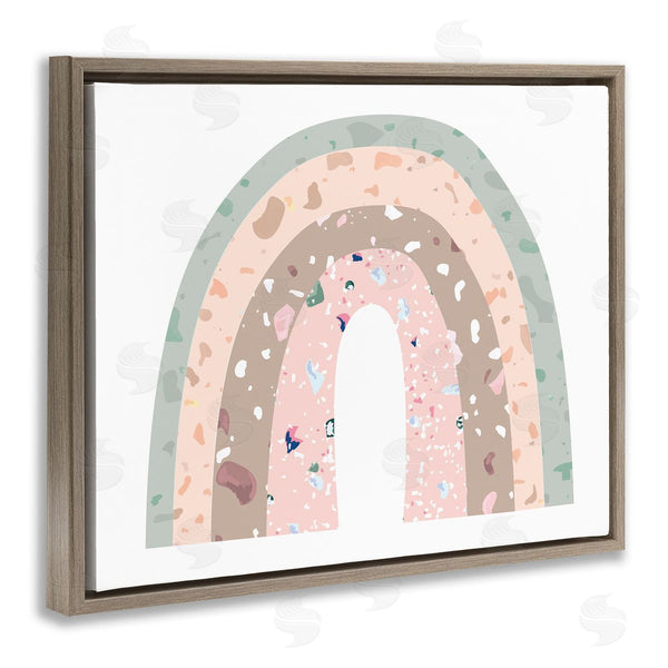 Stupell Industries Stupell Studio | Children's Abstract Neapolitan Patterned Rainbow Arches Wall Art