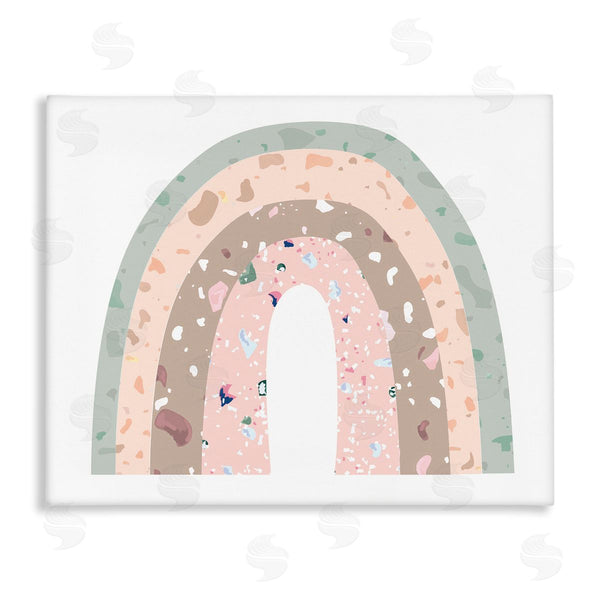 stupell industries Stupell Studio | Children's Abstract Neapolitan Patterned Rainbow Arches Wall Art