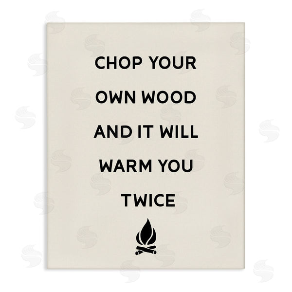 stupell industries Stupell Studio | Chop Your Own Wood Motivational Phrase Camping Lodge Wall Art