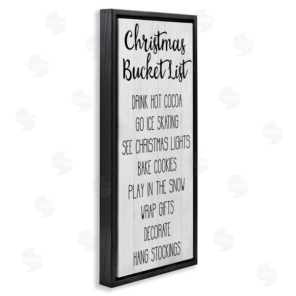 Stupell Industries Stupell Studio | Christmas Bucket List Casual Sign Wall Art