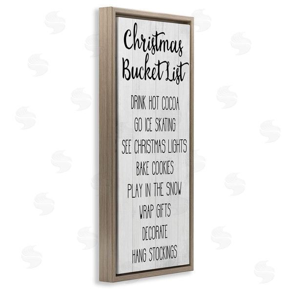 Stupell Industries Stupell Studio | Christmas Bucket List Casual Sign Wall Art