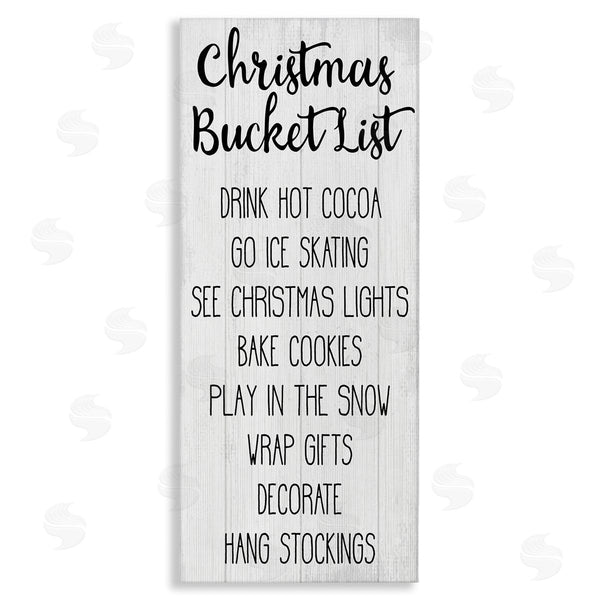 stupell industries Stupell Studio | Christmas Bucket List Casual Sign Wall Art