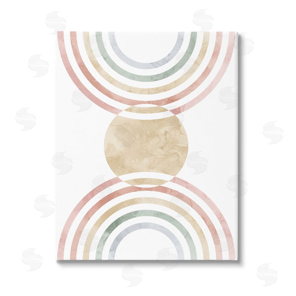 stupell industries Stupell Studio | Circle with Abstract Rainbows Wall Art