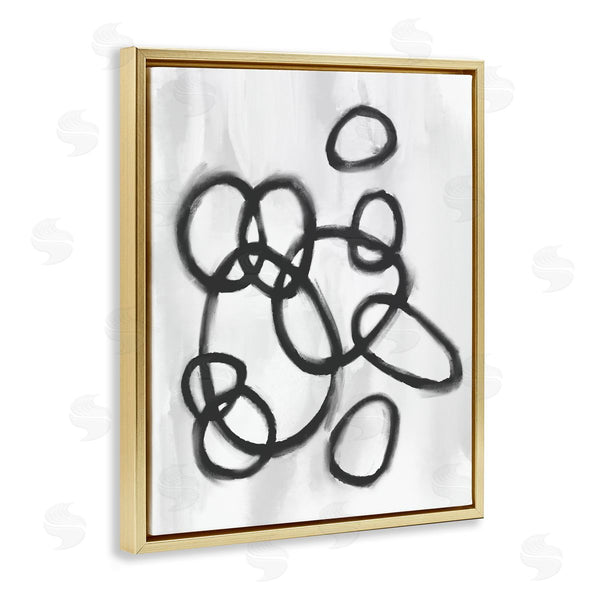 Stupell Industries Stupell Studio | Circular Linework Abstract Black White