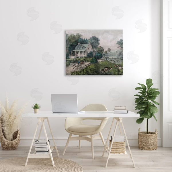 Stupell Industries Stupell Studio | Classic Countryside House Painting Roaming Farms Wall Art