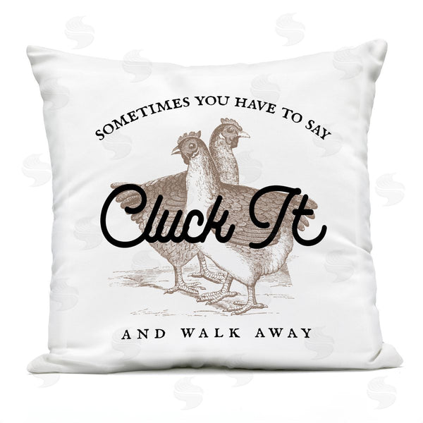 Stupell Industries Stupell Studio | Cluck It Funny Chicken Printed Throw Pillow