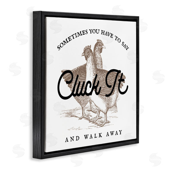 Stupell Industries Stupell Studio | Cluck It & Walk Away Funny Chickens Wall Art